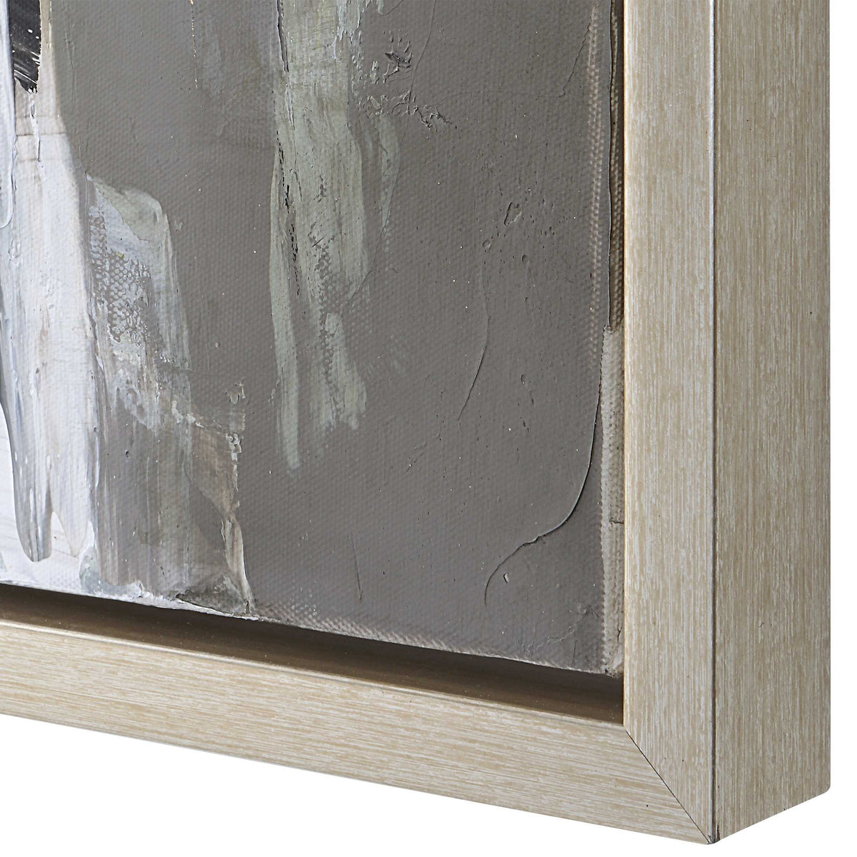 Natural Springs Hand Painted Canvas Art - Light Gray by Uttermost - View 5