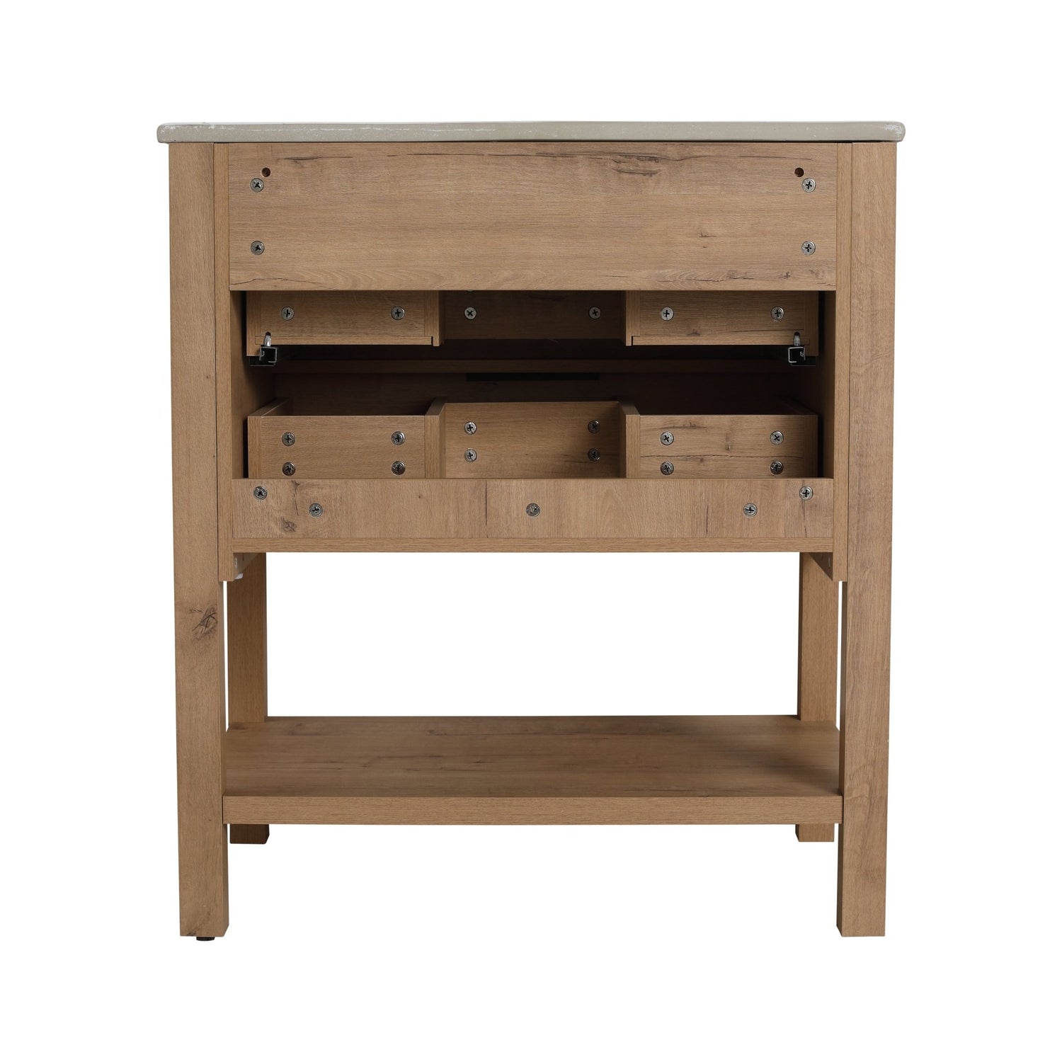 30 Inch Bathroom Vanity Plywood With 2 Drawers | Home Elegance USA