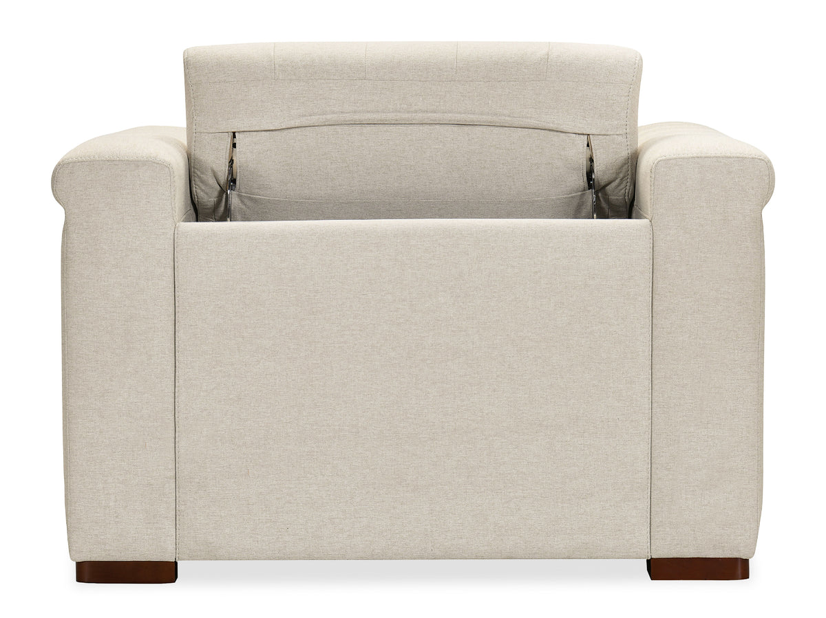 Savion Deux Power Recliner With Power Headrest - Beige by Hooker Furniture - View 5