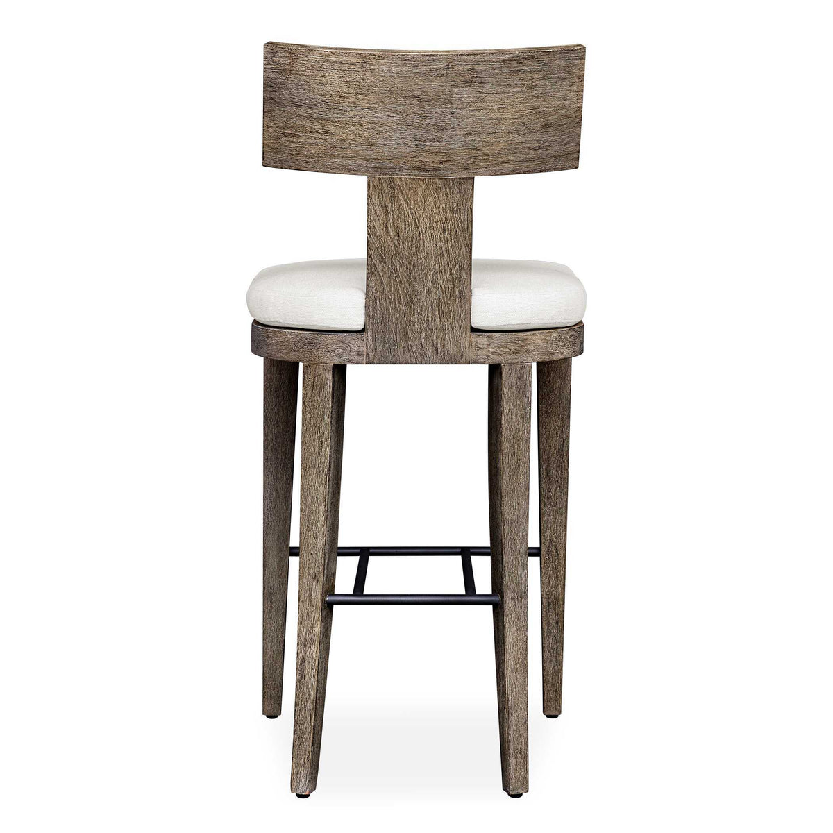 Cellini Outdoor Bar Stool - Dark Brown / White by Uttermost - View 4