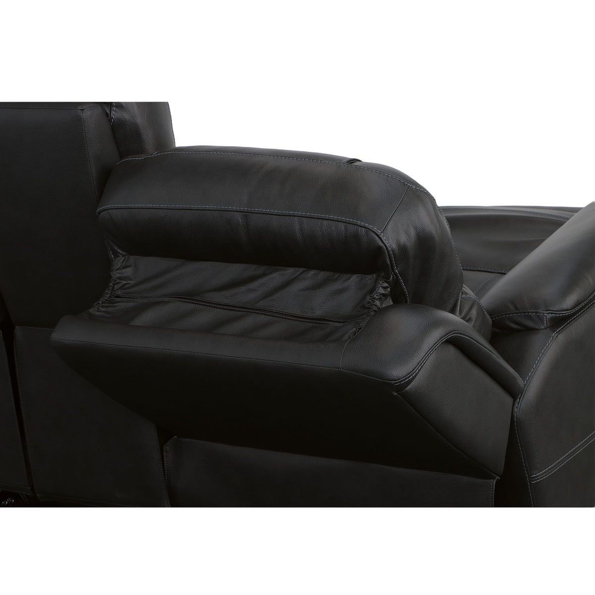 Crew Power Reclining Loveseat With Console, Power Headrests & Lumbar - Raven | Flexsteel