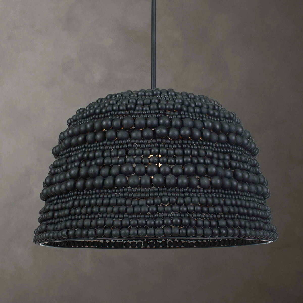 Persephone Bead 1 Light Pendant - Black by Uttermost - View 2