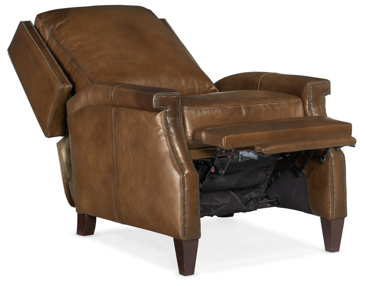 Collin Manual Push Back Recliner - Dark Brown by Hooker Furniture - View 4