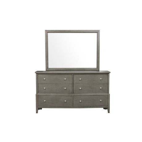 Cotterill Gray Dresser And Mirror Set 1730Gy - 5 - 6 | Homelegance | Home Elegance USA