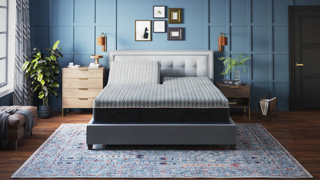 Copper Lux Hybrid 12' Split Top Queen Mattress With Copper Infused Contouring Memory Comfort Layer and Supportive Coil System