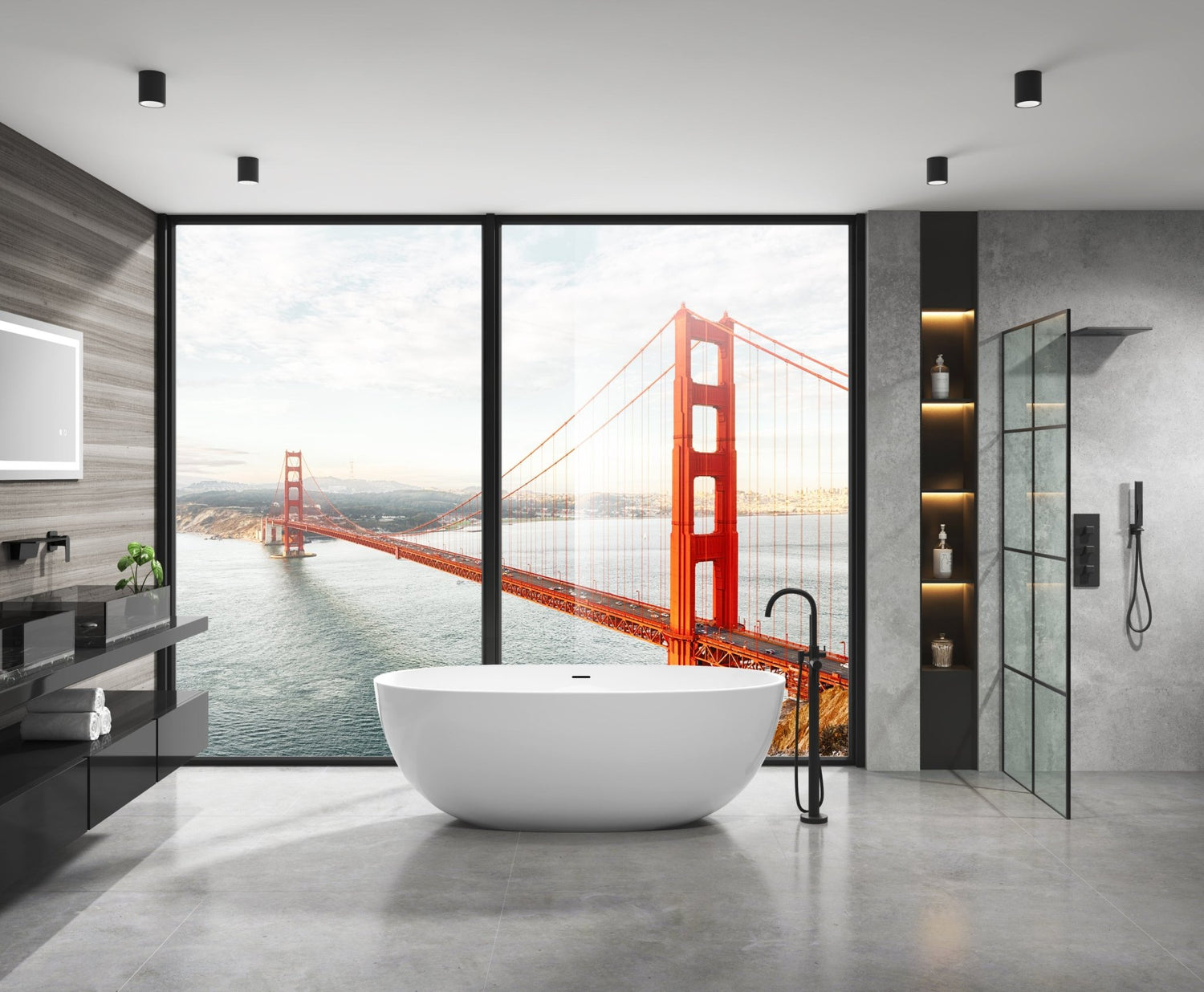 88 in. W x 38 in. H Super Bright Led Bathroom Mirror with Lights, Metal Frame Mirror Wall Mounted Lighted Vanity Mirrors for Wall, Anti Fog Dimmable Led Mirror for Makeup, Horizontal/Verti | Home Elegance USA