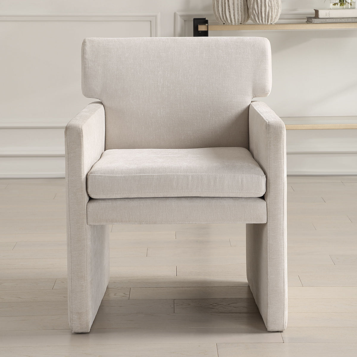 Colette Dining Chair Ivory - Beige by Uttermost - View 2