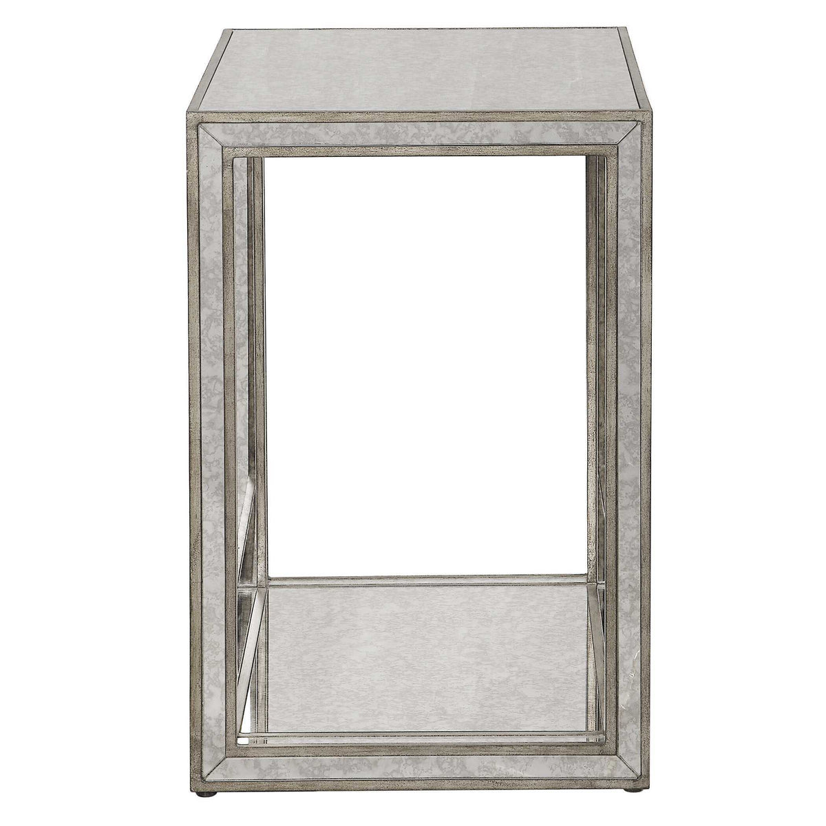 Julie Mirrored End Table - Silver by Uttermost - View 3