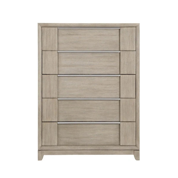 McKewen Light Gray Ash Veneer Platform Bedroom Set with Storage – Homelegance