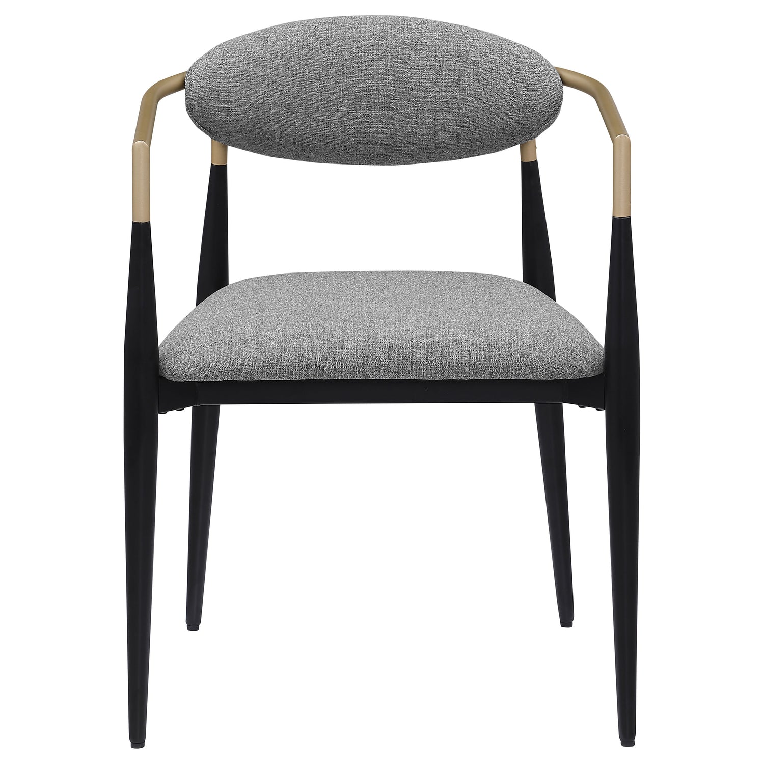 Alexis Fabric Upholstered Dining Arm Chair Grey (Set of 2) - Home Elegance USA