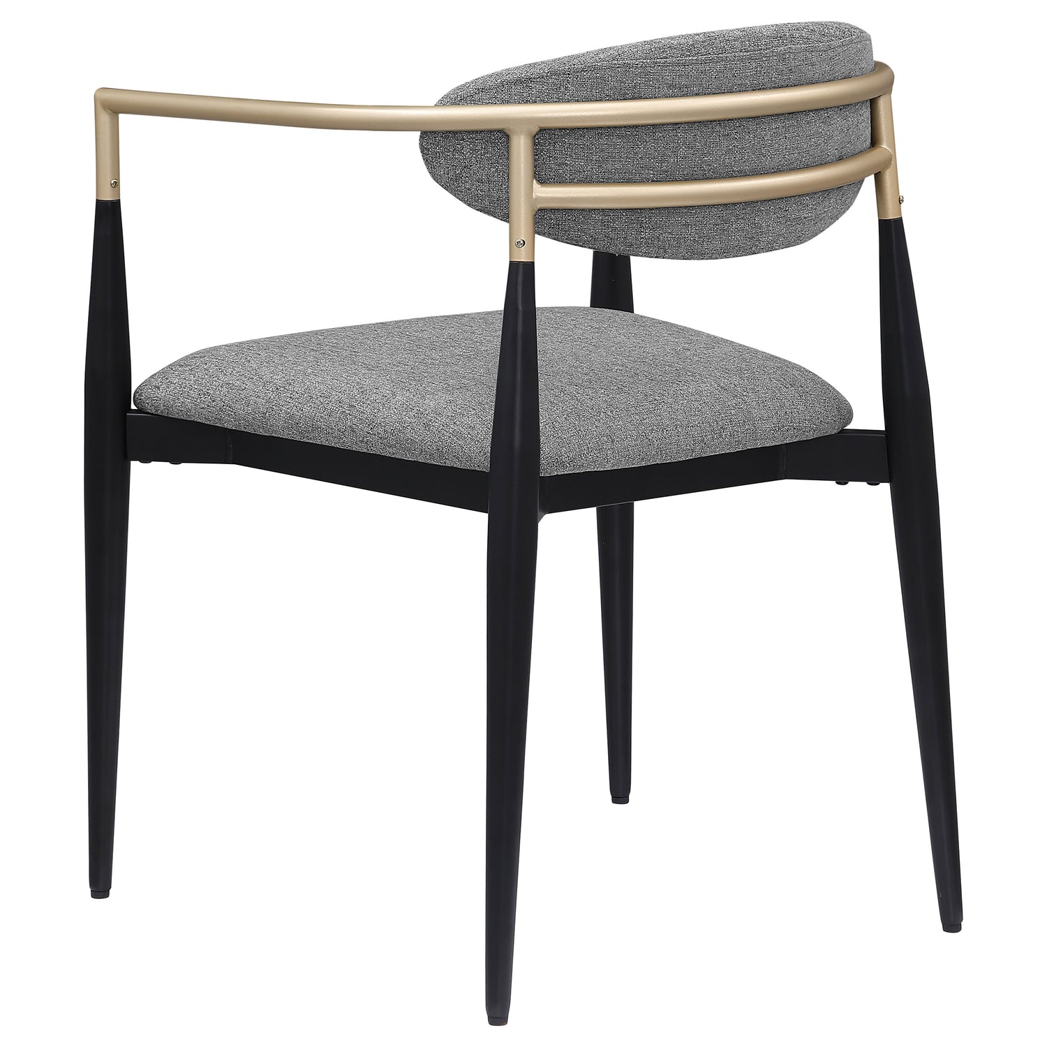 Alexis Fabric Upholstered Dining Arm Chair Grey (Set of 2) - Home Elegance USA