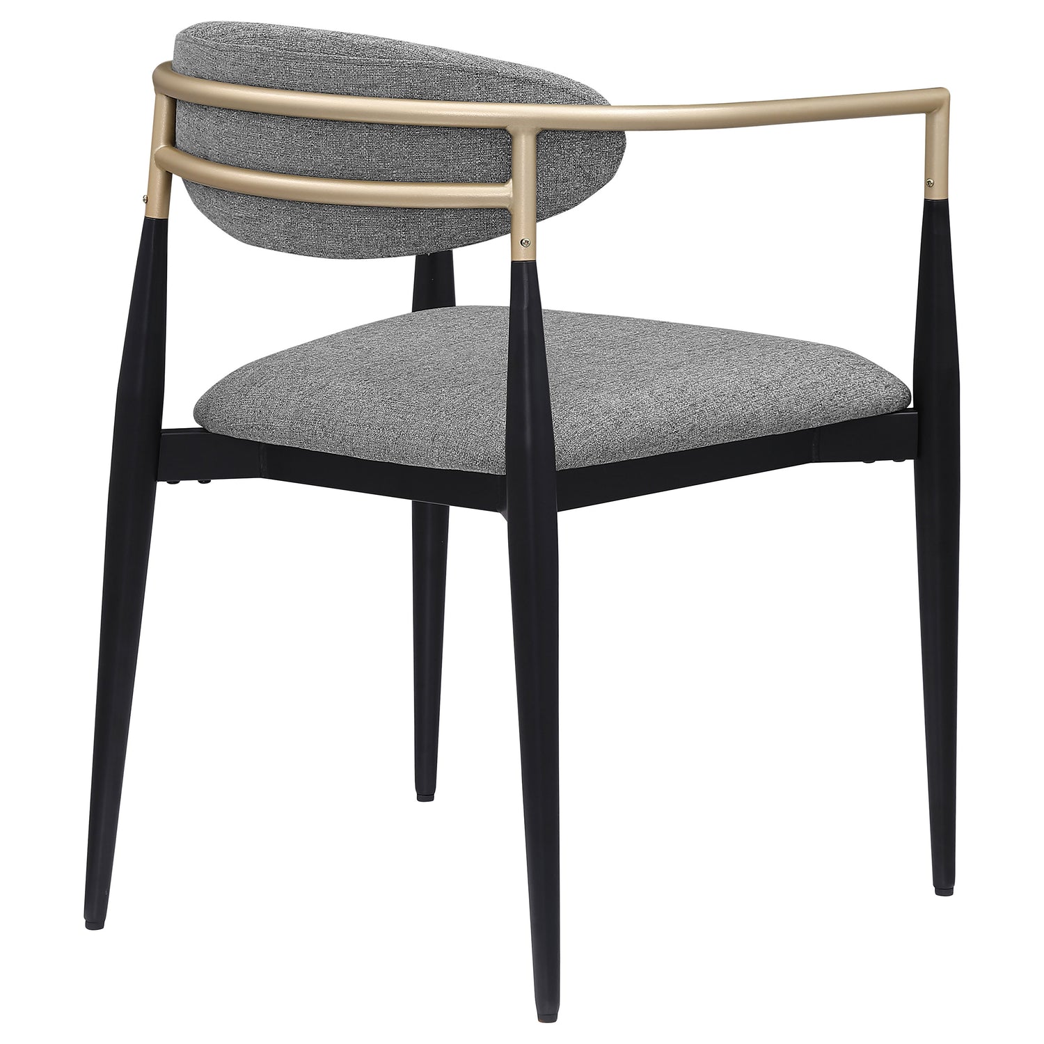 Alexis Fabric Upholstered Dining Arm Chair Grey (Set of 2) - Home Elegance USA