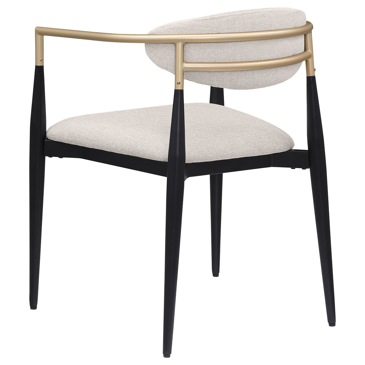 Alexis Fabric Upholstered Dining Arm Chair Beige (Set of 2) - Home Elegance USA