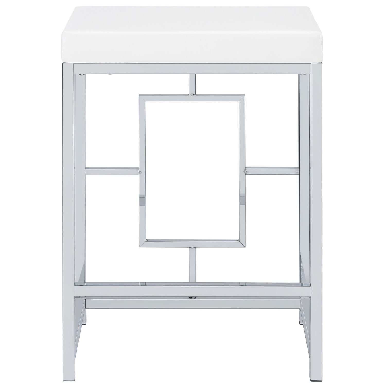 Jackson 5 - piece Multipurpose Counter Height Table Set White and Chrome | Coaster | Home Elegance USA