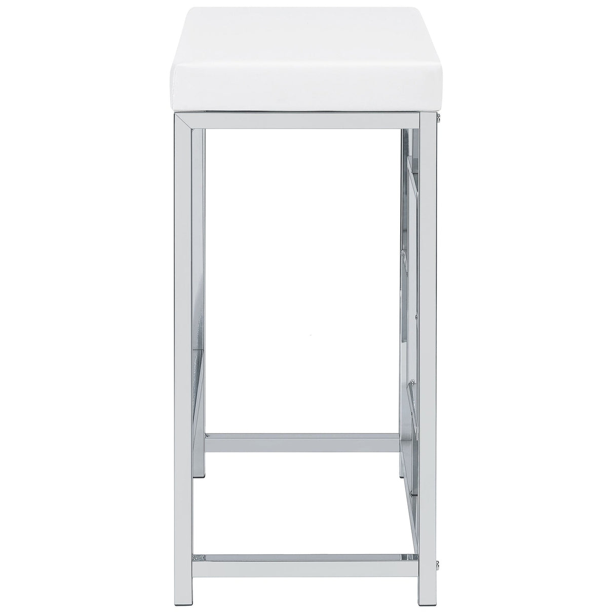 Jackson 5 - piece Multipurpose Counter Height Table Set White and Chrome | Coaster | Home Elegance USA