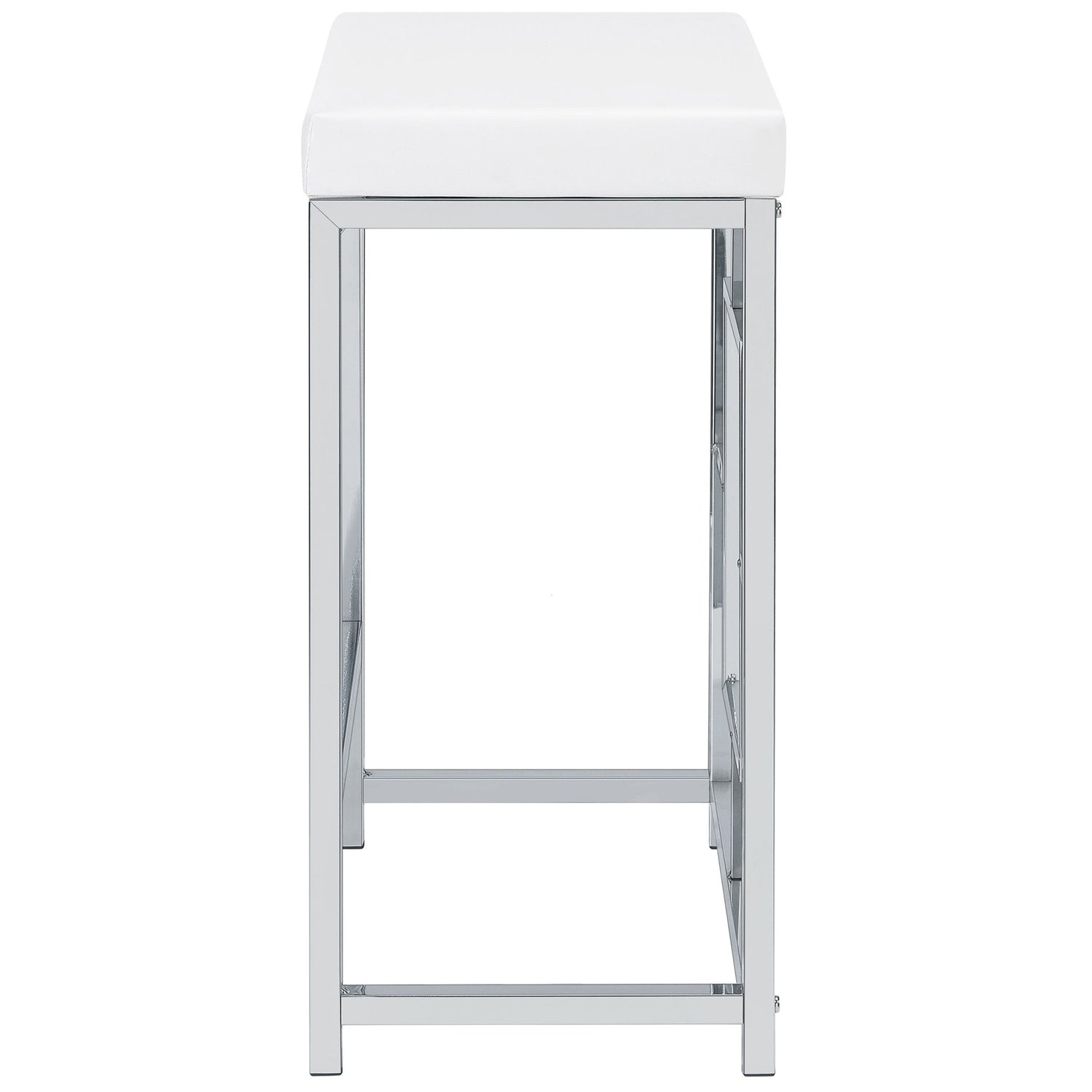 Jackson 5 - piece Multipurpose Counter Height Table Set White and Chrome | Coaster | Home Elegance USA
