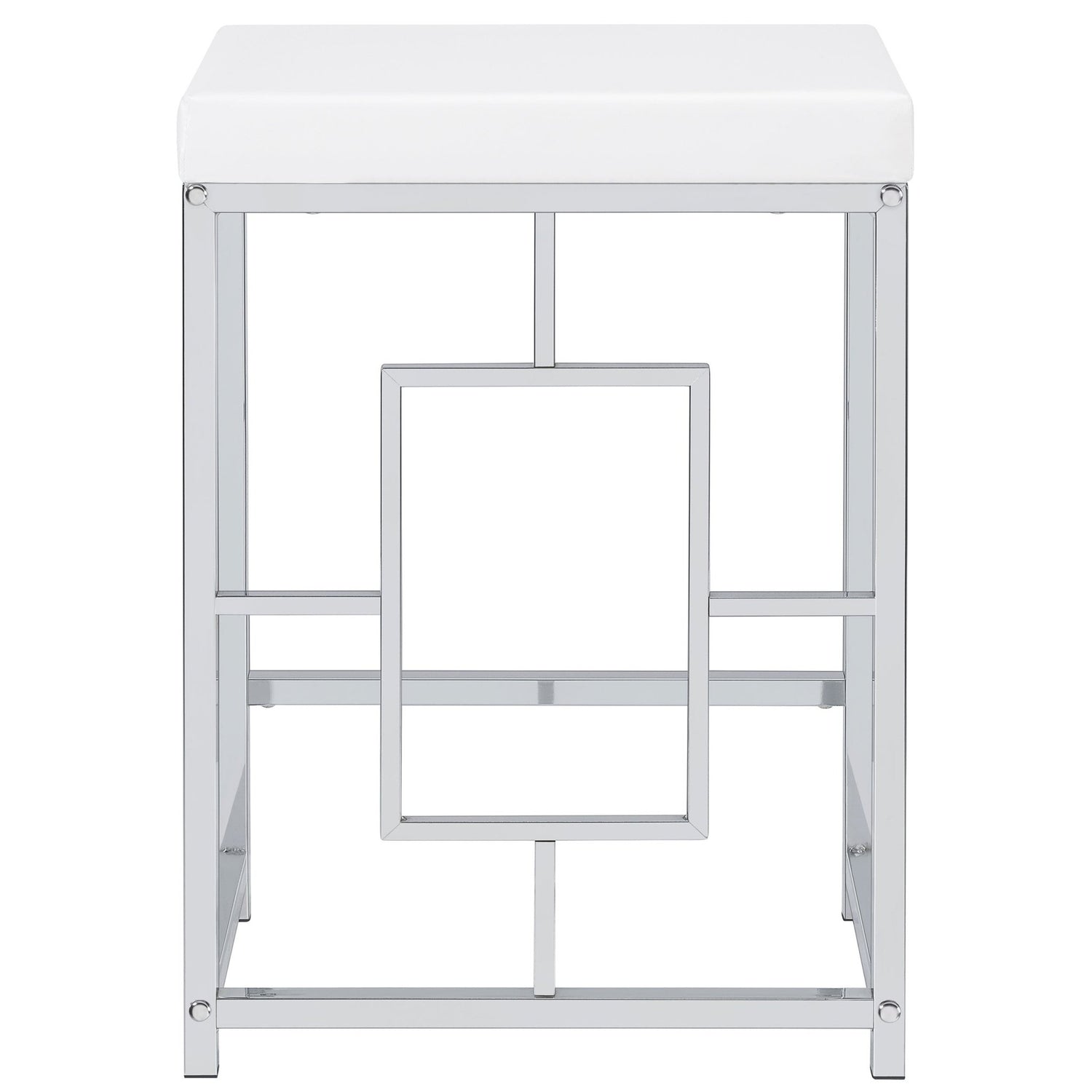Jackson 5 - piece Multipurpose Counter Height Table Set White and Chrome | Coaster | Home Elegance USA