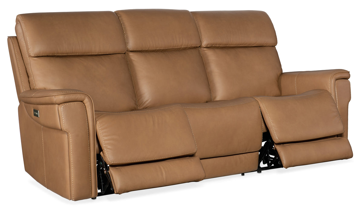 Lyra Zero Gravity Power Sofa With Power Headrest - Light Brown by Hooker Furniture - View 7