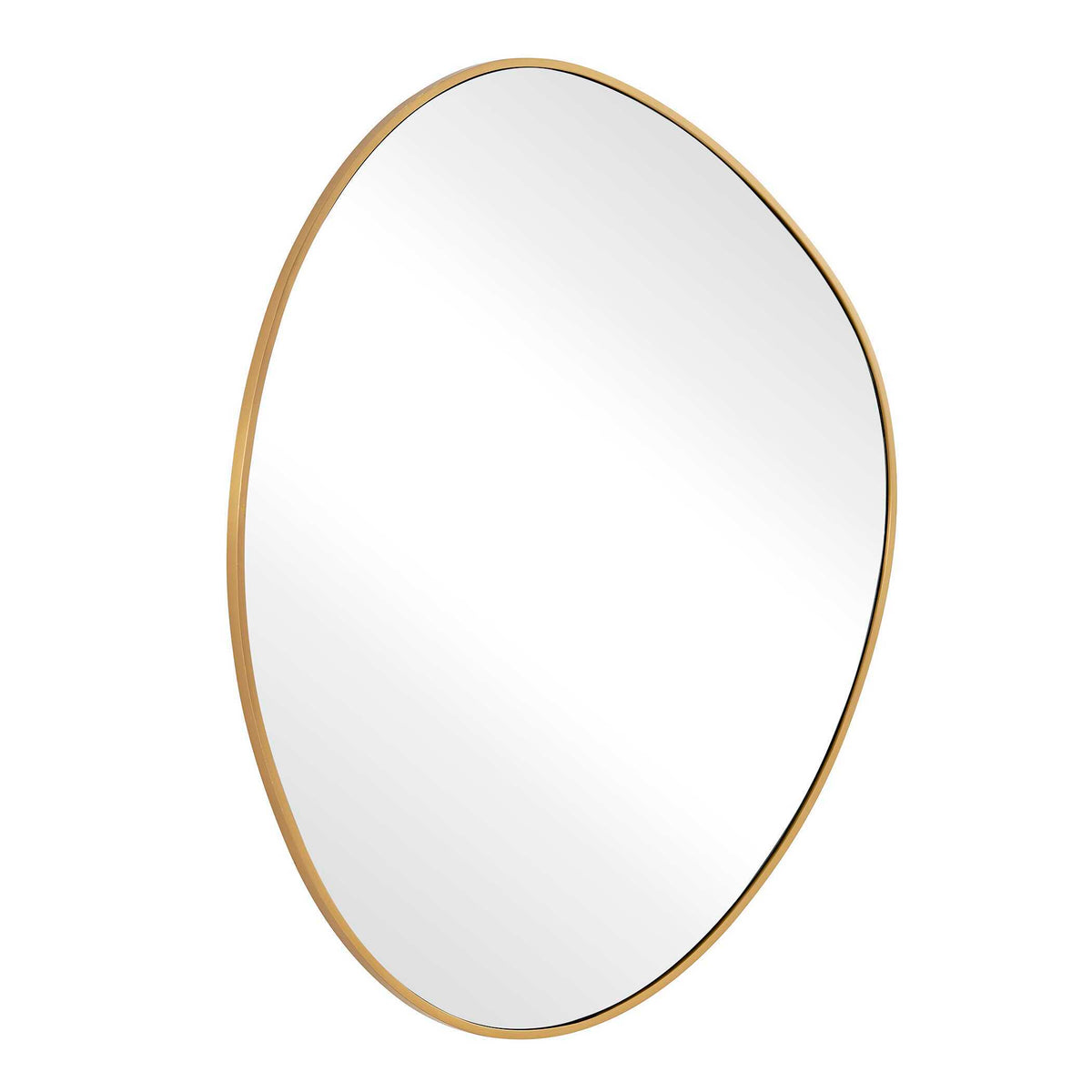 Distort Mirror Antique Brass - Gold by Uttermost - View 4