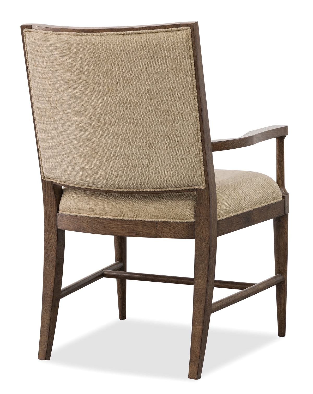 Cashiers Arm Fabric Chair Chestnut / Willarae Cashew - Dark Brown / Beige by Hooker Furniture - View 4