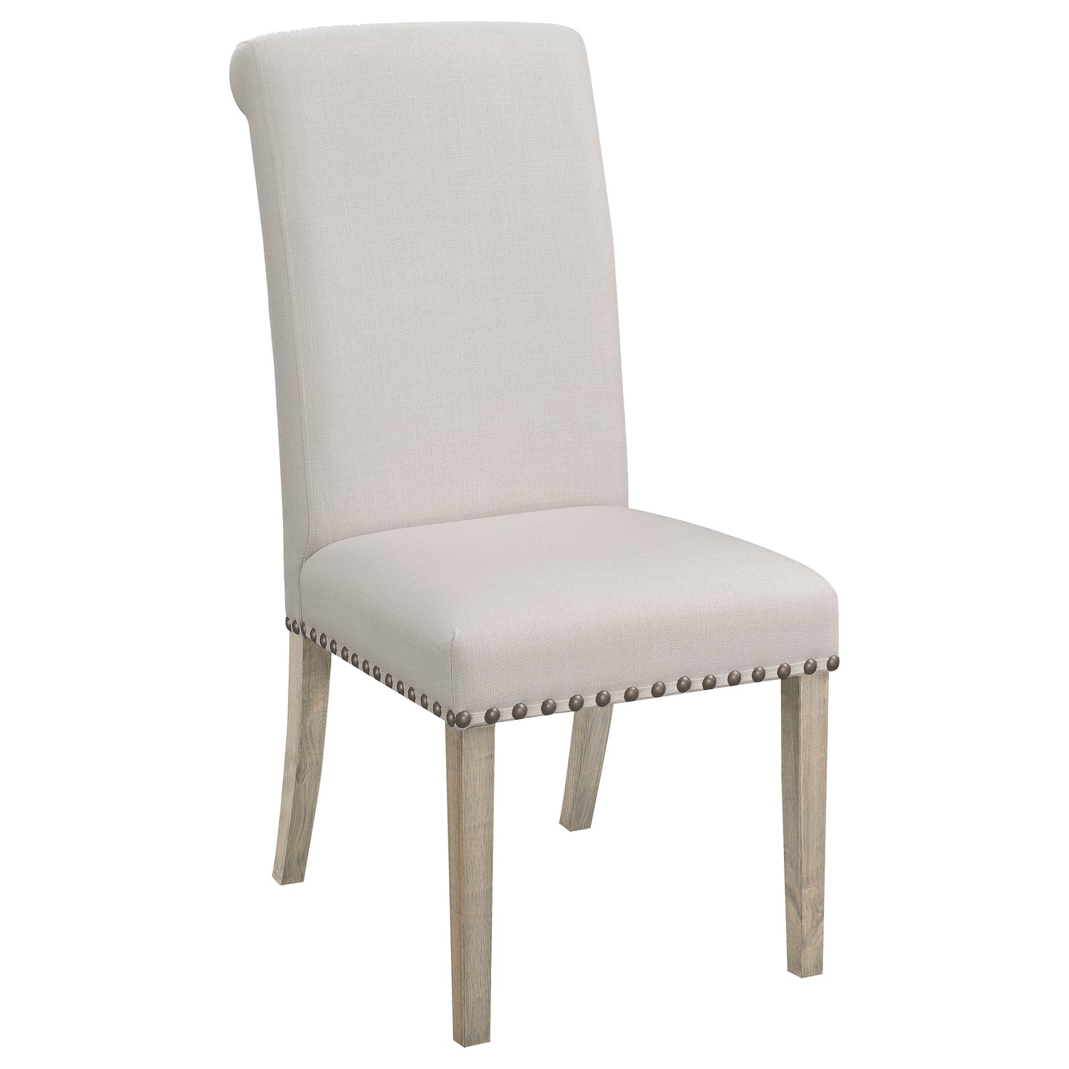Salem Fabric Upholstered Dining Side Chair Beige (Set of 2) - Home Elegance USA