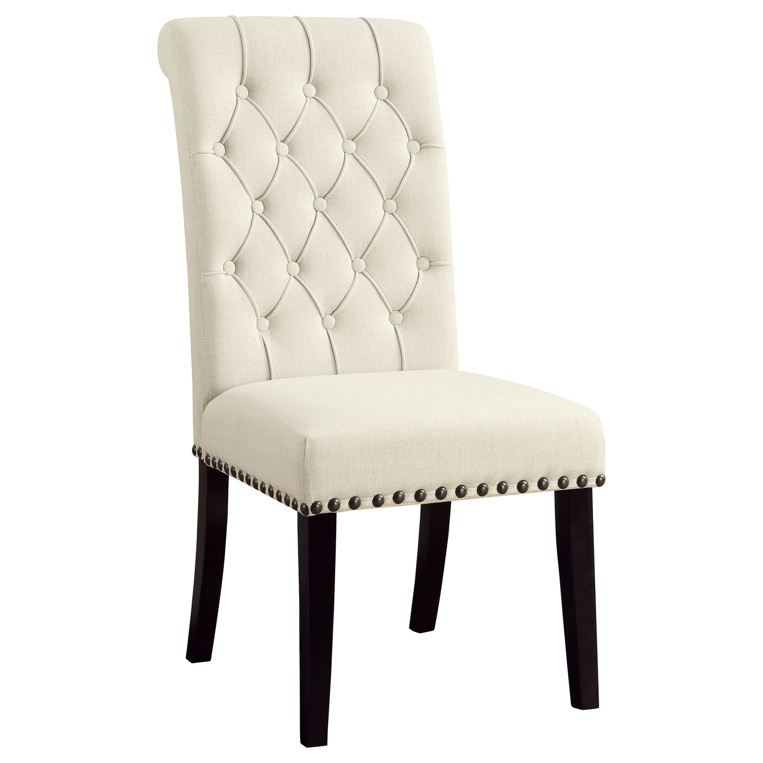 Alana Fabric Upholstered Dining Side Chair Beige (Set of 2) - Home Elegance USA