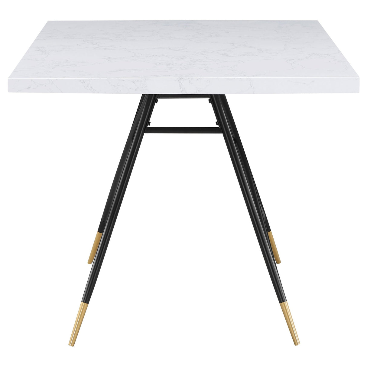 Gabrielle 5 - piece Marble Top Rectangular Dining Table Set White and Grey | Coaster | Home Elegance USA