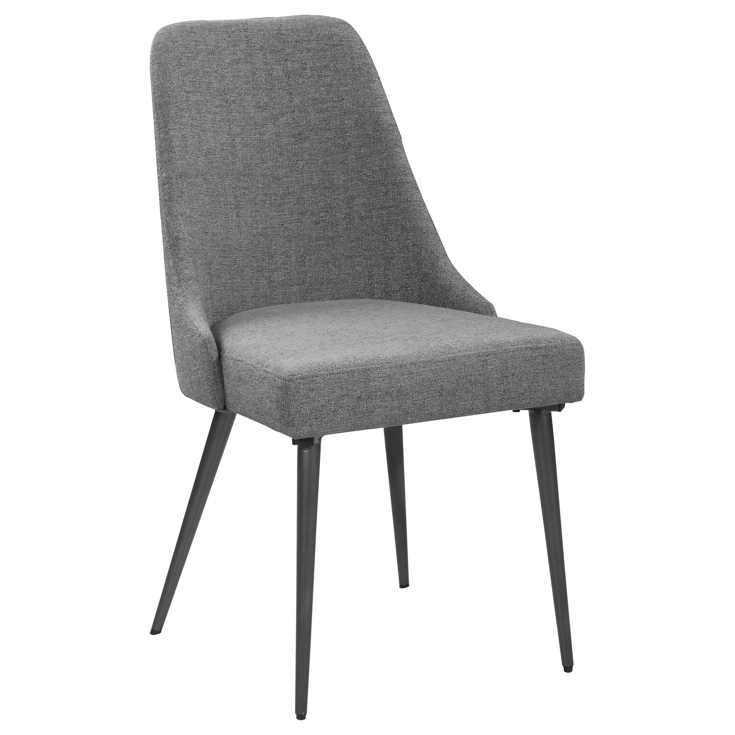 Alan Fabric Upholstered Dining Side Chair Grey (Set of 2) - Home Elegance USA