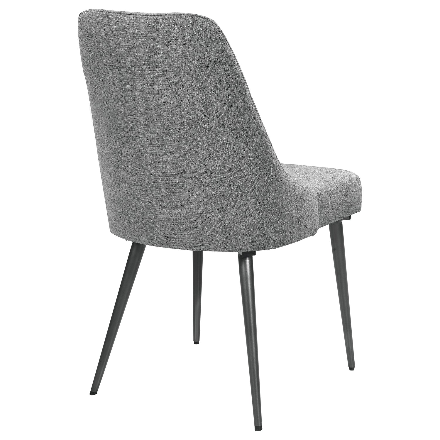 Alan Fabric Upholstered Dining Side Chair Grey (Set of 2) - Home Elegance USA