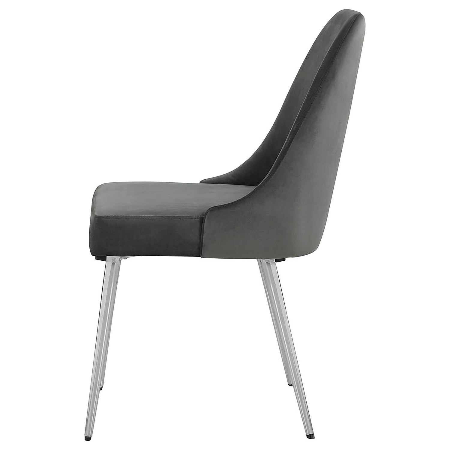 Cabianca Upholstered Dining Side Chair Grey (Set of 2) - Home Elegance USA