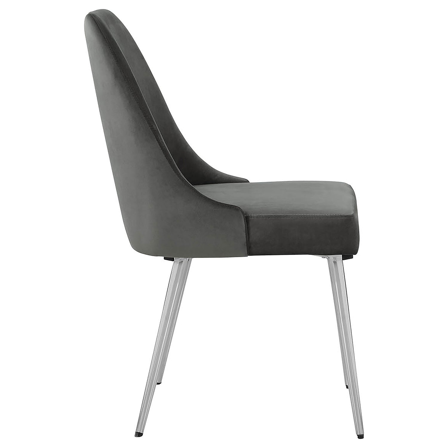 Cabianca Upholstered Dining Side Chair Grey (Set of 2) - Home Elegance USA