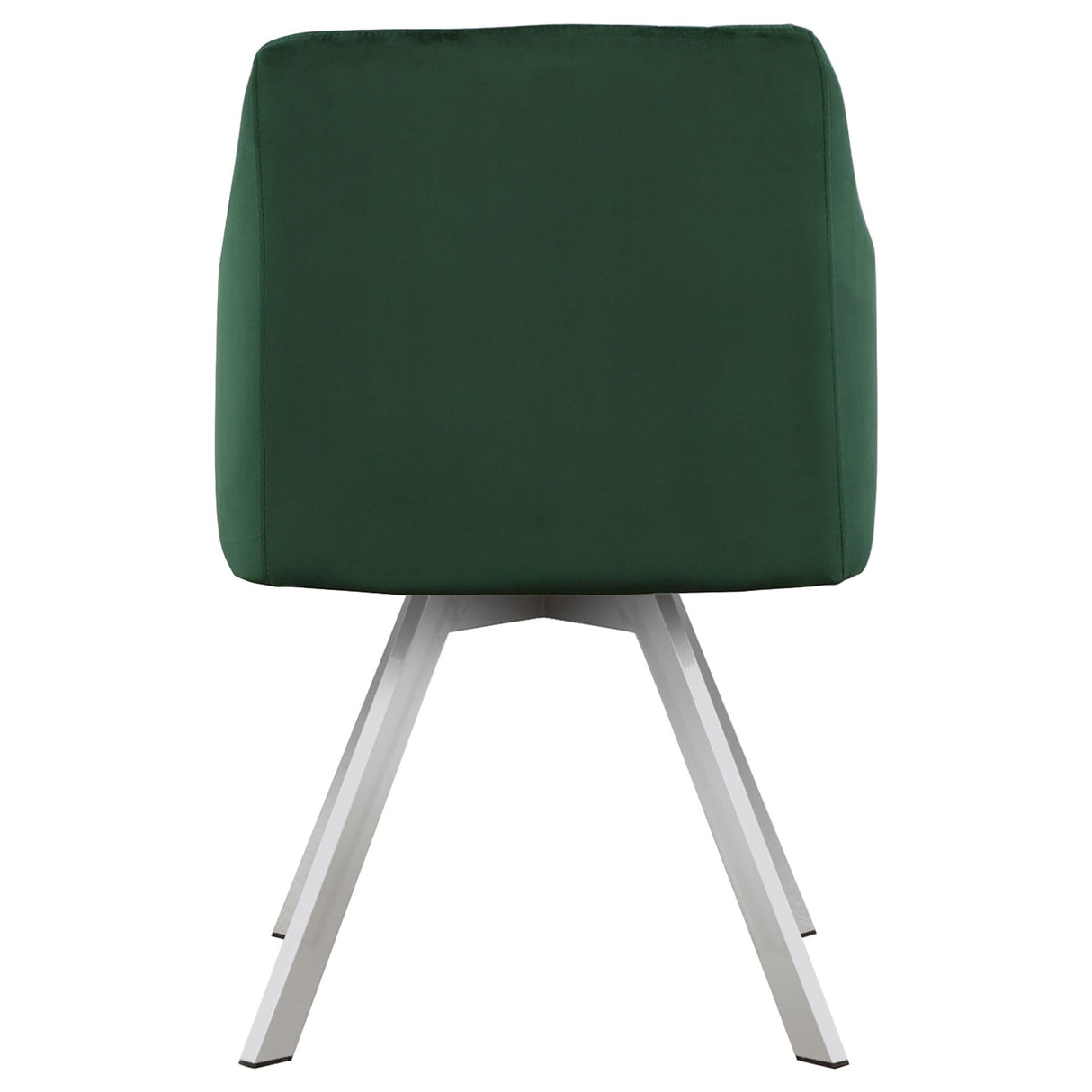 Veena 5 - piece Round Dining Set with Swivel Chairs Chrome and Green | Coaster | Home Elegance USA