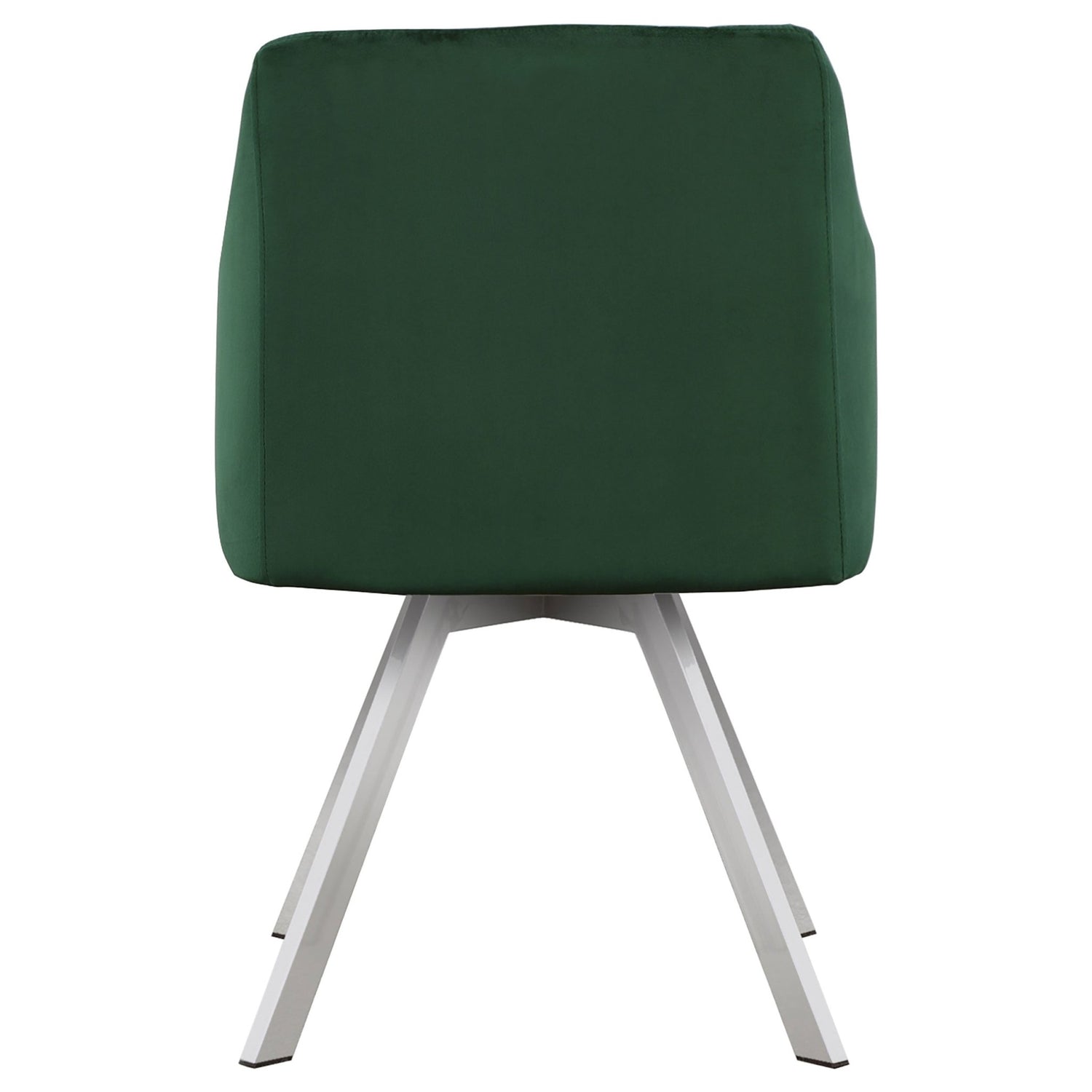 Veena 5 - piece Round Dining Set with Swivel Chairs Chrome and Green | Coaster | Home Elegance USA