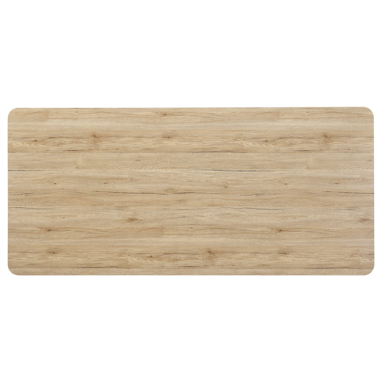 Dining Table - Altus Swirl Base Dining Table Natural Oak and Gunmetal | Coaster | Home Elegance USA