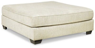 Ashley Parchment Rawcliffe Oversized Accent Ottoman - Chenille | Home Elegance USA