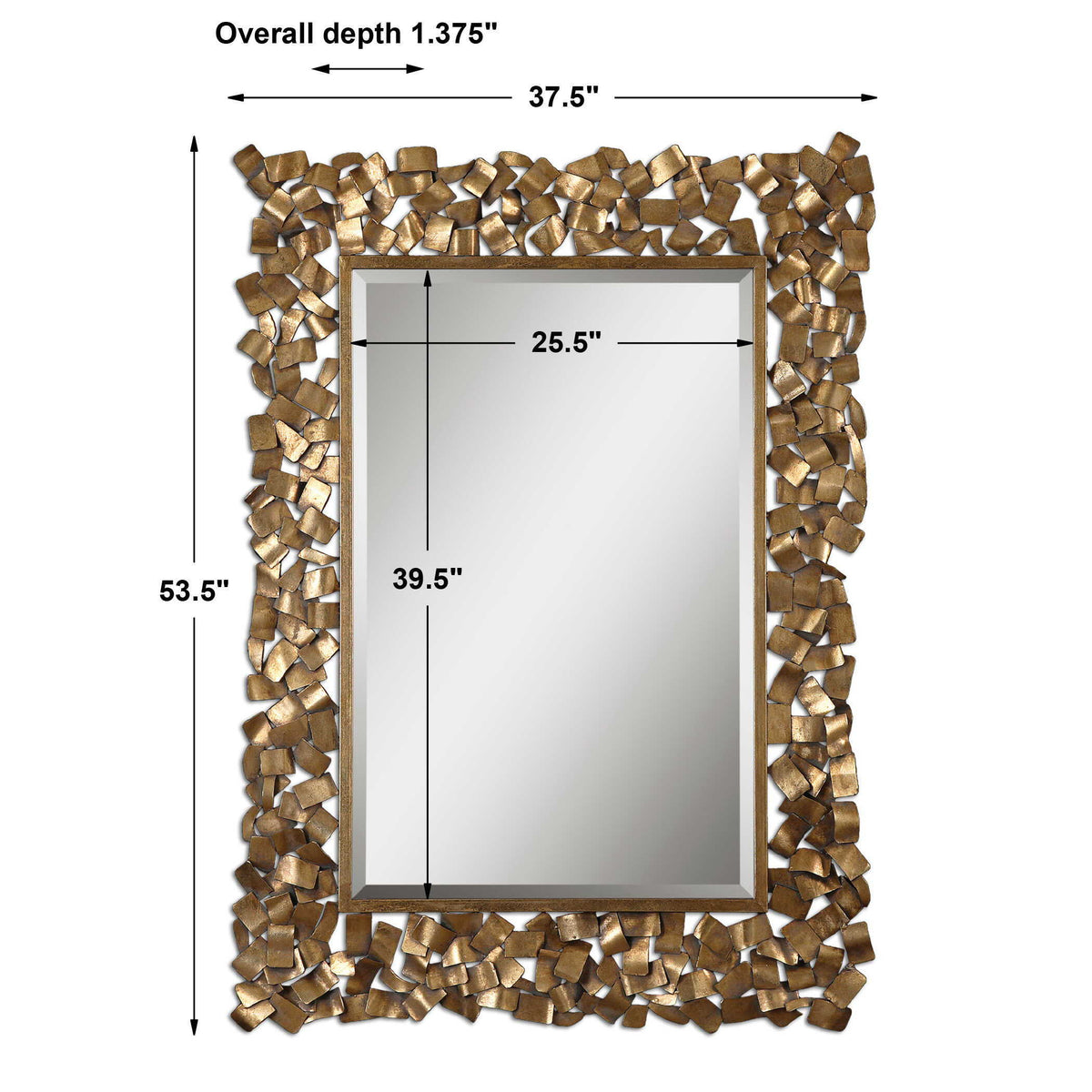 Capulin Mirror - Gold by Uttermost - View 3