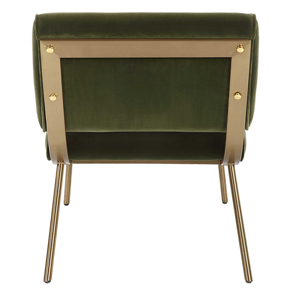 Knoll Mid-Century Accent Chair - Green by Uttermost - View 6