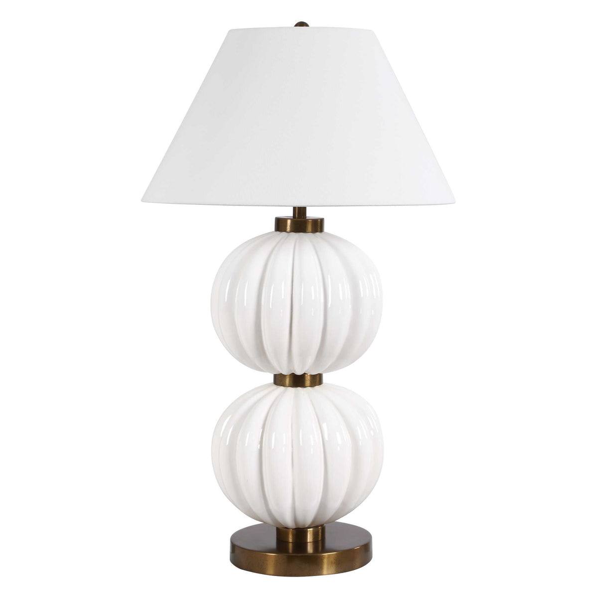 Irena Sphere Table Lamp - White by Uttermost - View 4