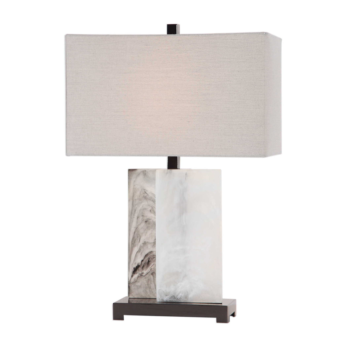 Vanda Table Lamp - Silver / Black by Uttermost - View 1