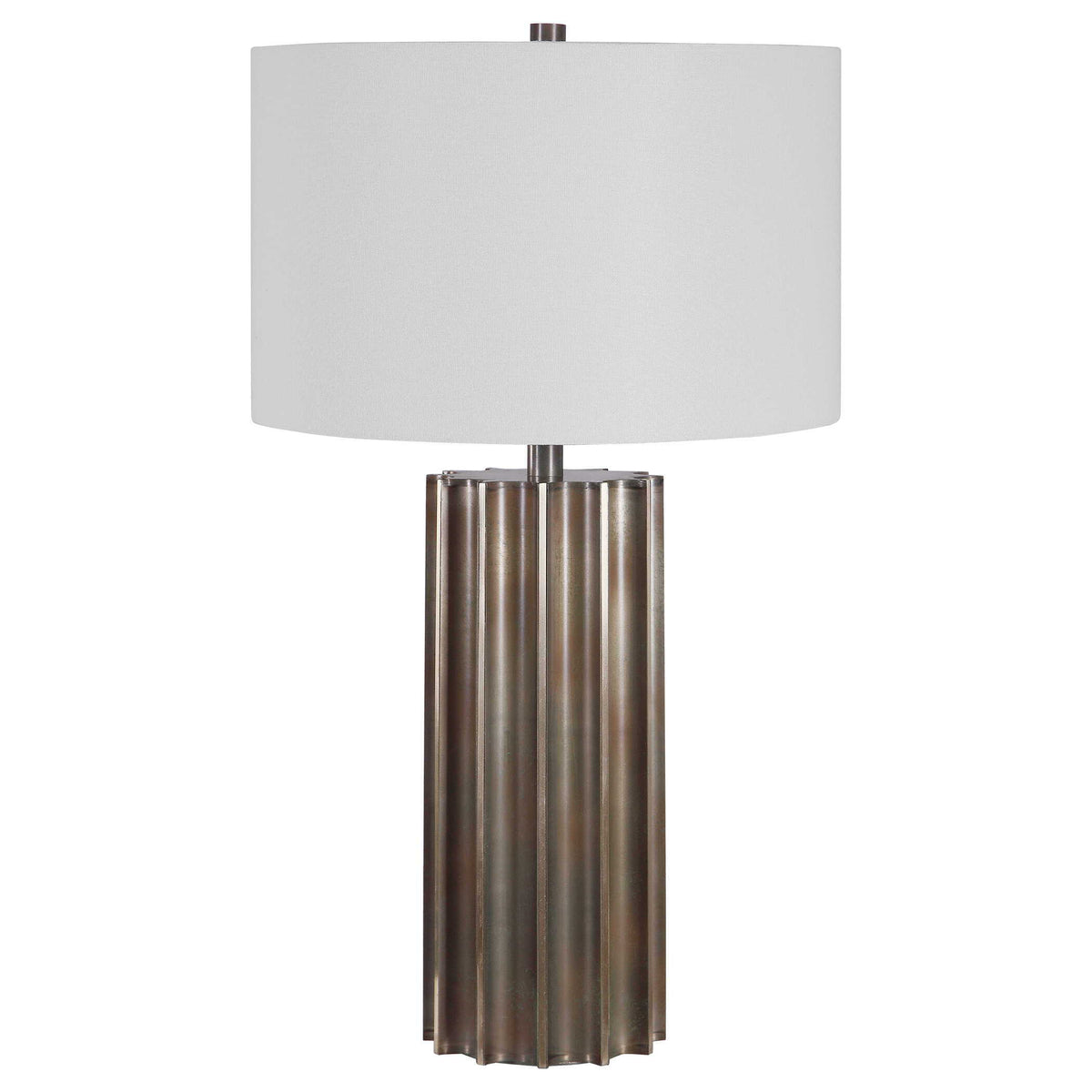 Khalio Gun Metal Table Lamp - Dark Brown / Silver by Uttermost - View 3