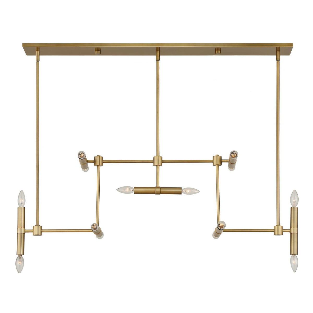 Cadre 14 Light Modern Linear Pendant - Gold by Uttermost - View 5