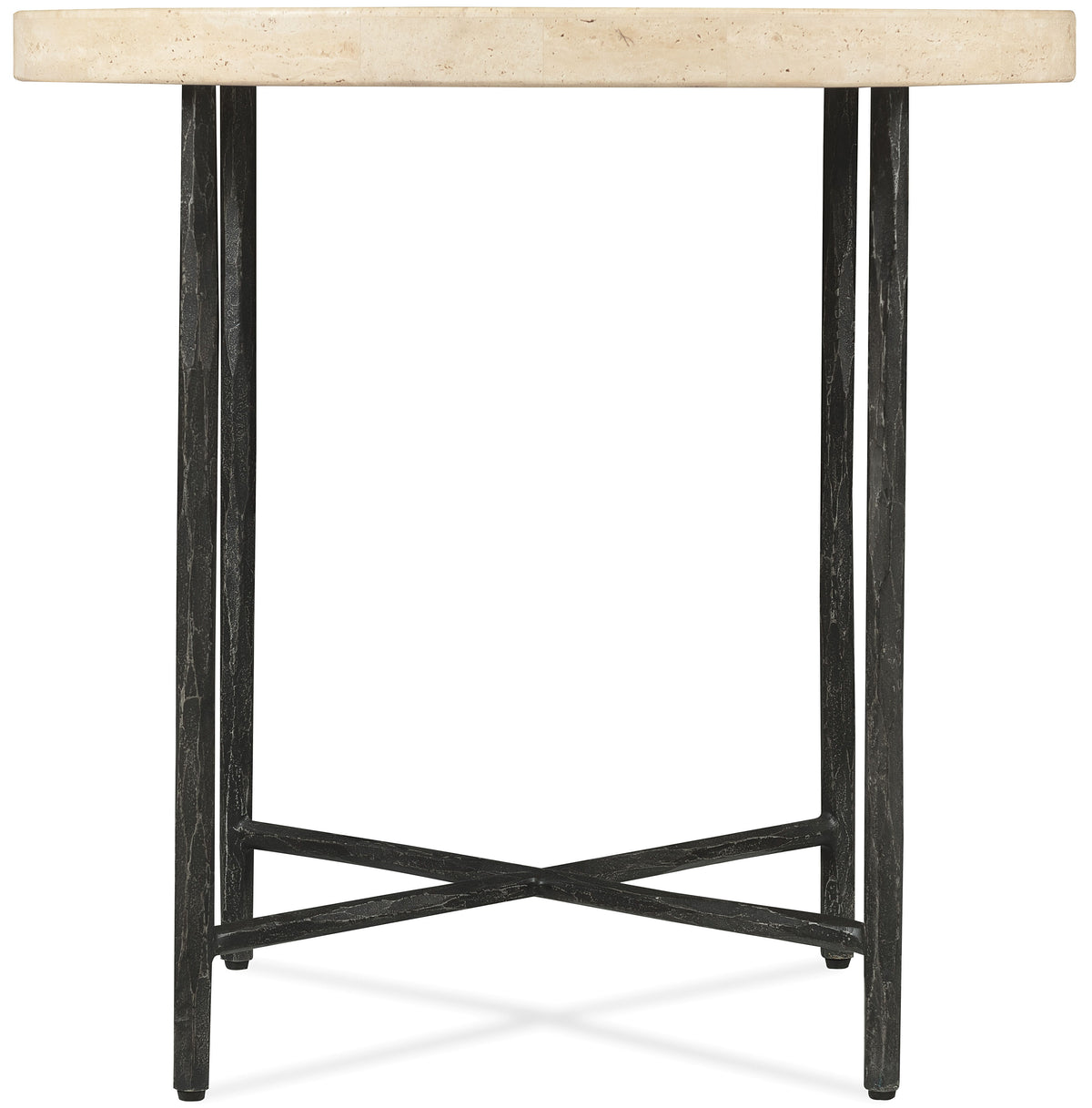 Driftwood Round Side Table Beige / Gray - Beige / Dark Gray by Hooker Furniture - View 3