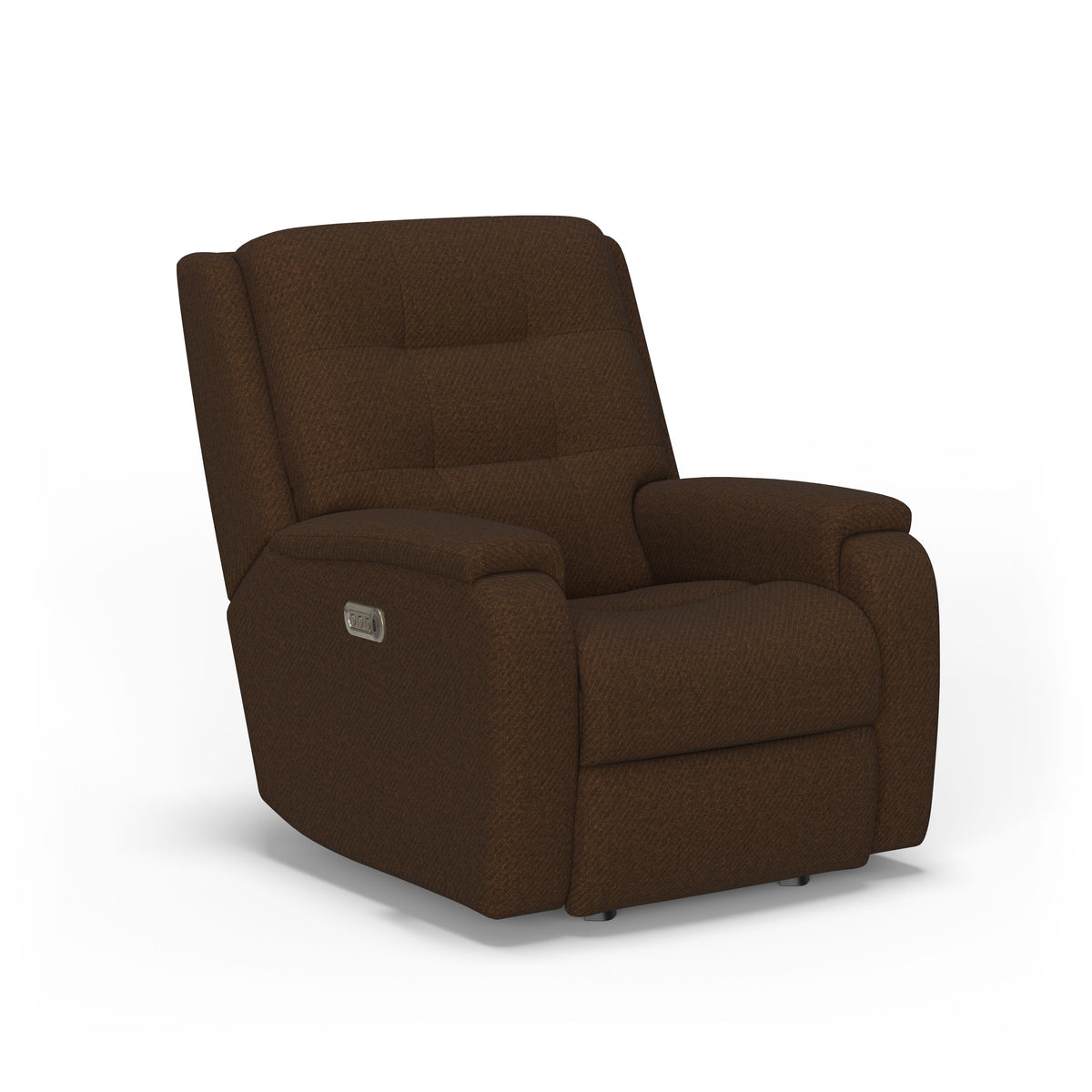 Arlo Transitional Fabric Power Rocking Recliner With Power Headrest & Lumbar | Flexsteel