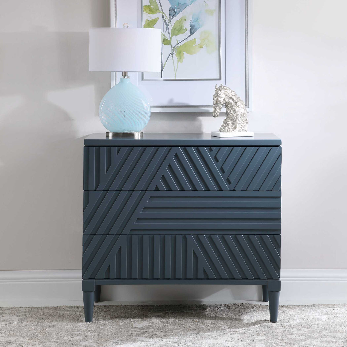Colby Drawer Chest - Blue by Uttermost - View 9