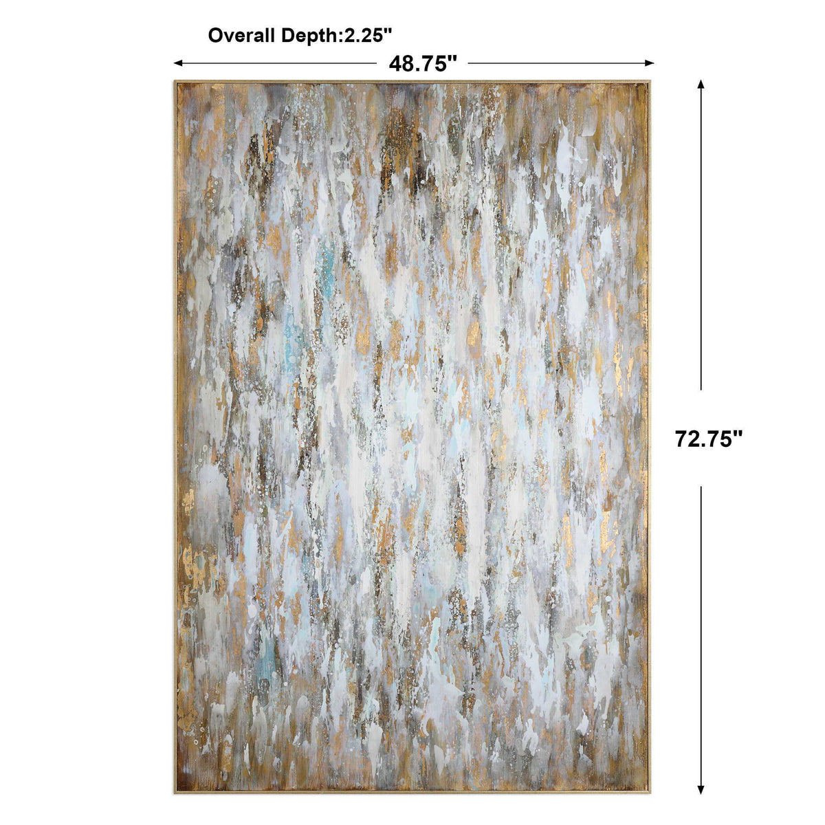 Bright Morning Abstract Art - Blue / Yellow by Uttermost - View 4