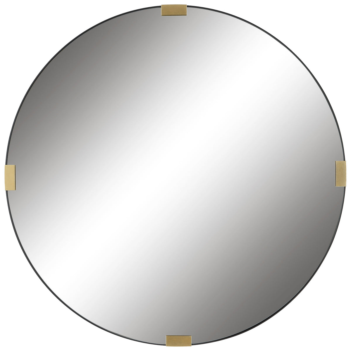 Clip Modern Round Mirror - Silver by Uttermost - View 1