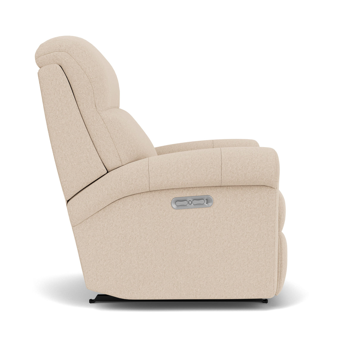 Davis Traditional Leather Power Recliner, Power Headrest | Flexsteel