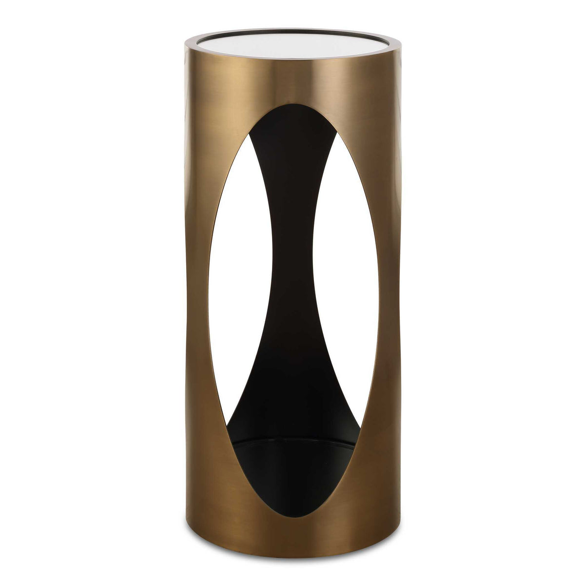 Achilles Brass Drink Table - Gold by Uttermost - View 1