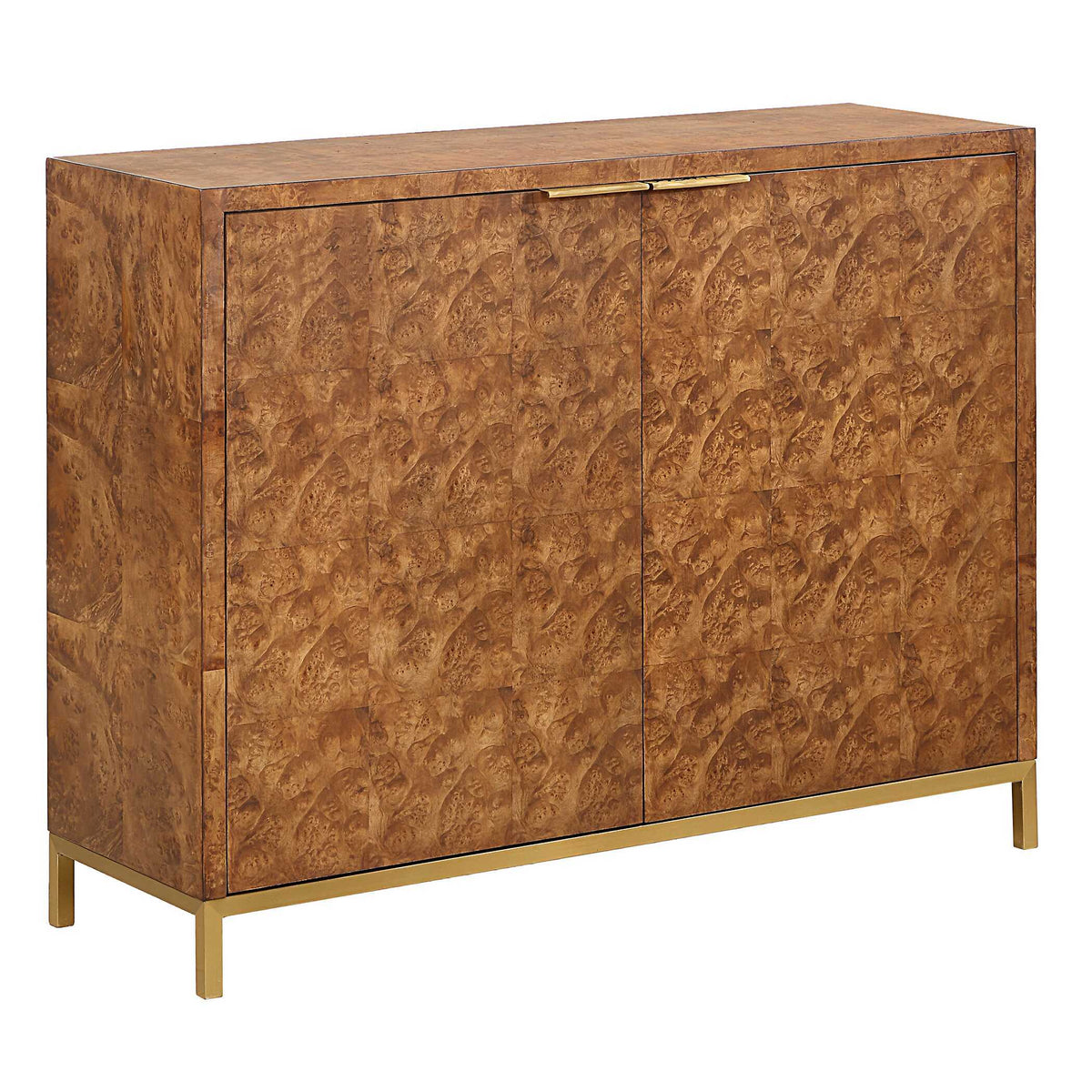 Jethro Burl 2 Door Cabinet Woodtone - Light Brown by Uttermost - View 4