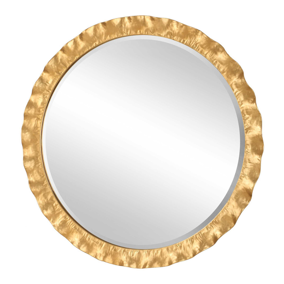Haya Round Mirror - Gold by Uttermost - View 4